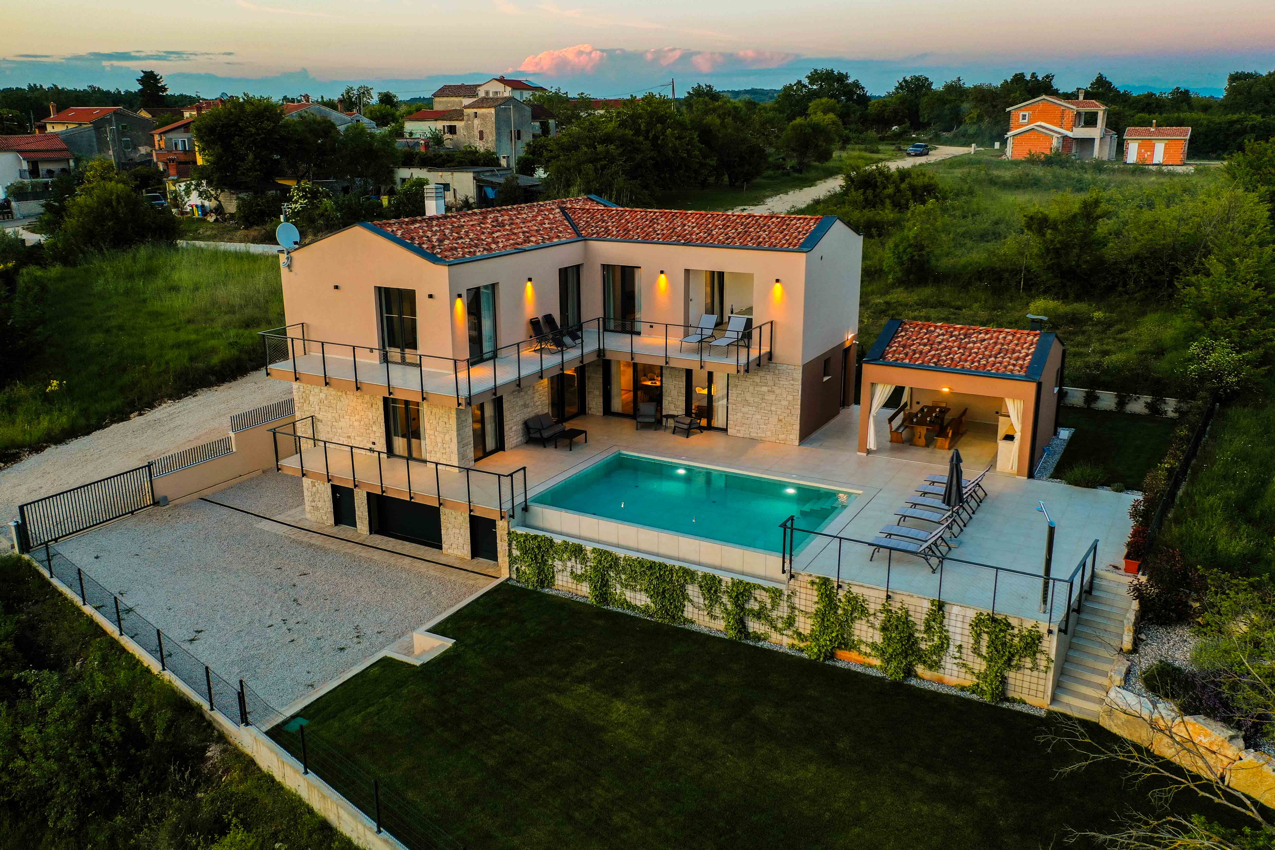 Pogled iz zraka — Villa Vanja i okolica